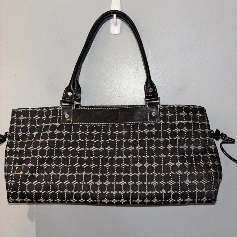 Kate Spade Classic Noel Print Black Satchel‎  Shoulder Bag